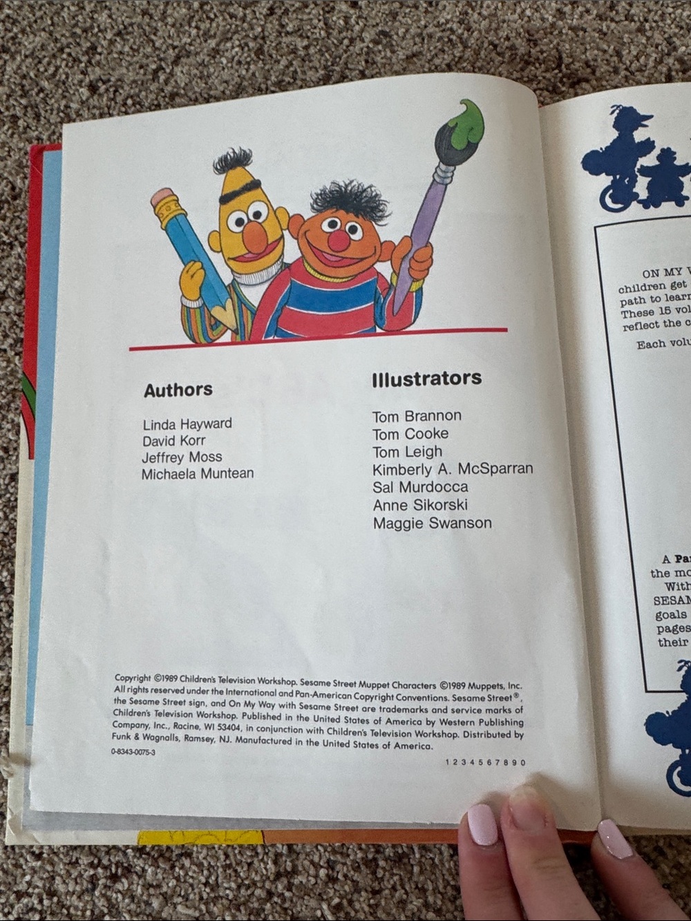 Sesame Street "On My Way" Board Book Vintage Collection - Picture 4 of 9